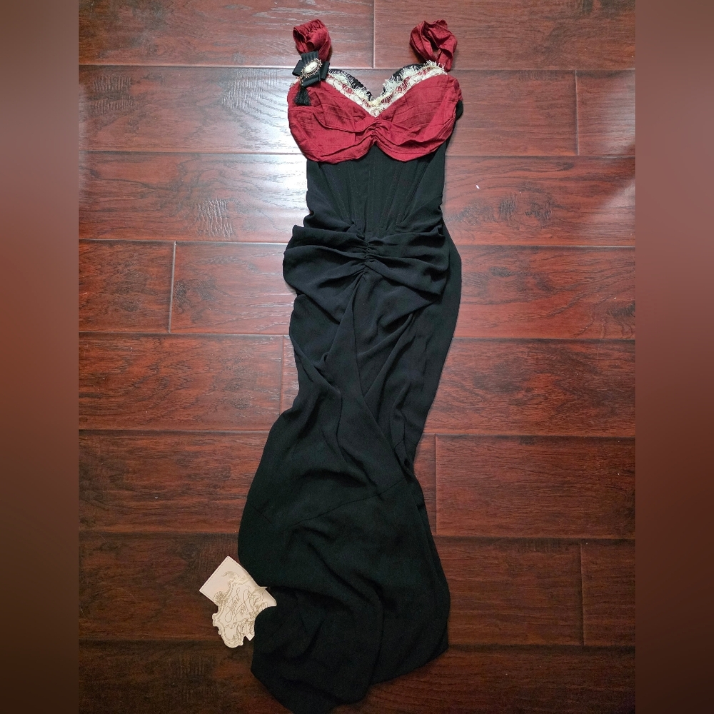 Lacemade Black And Red Dress